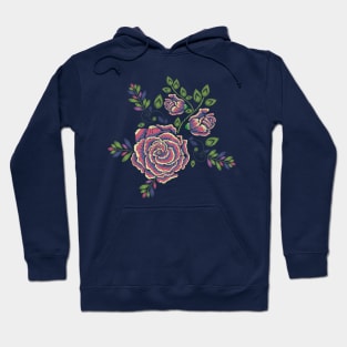 Embroidery Rose Ornament Hoodie